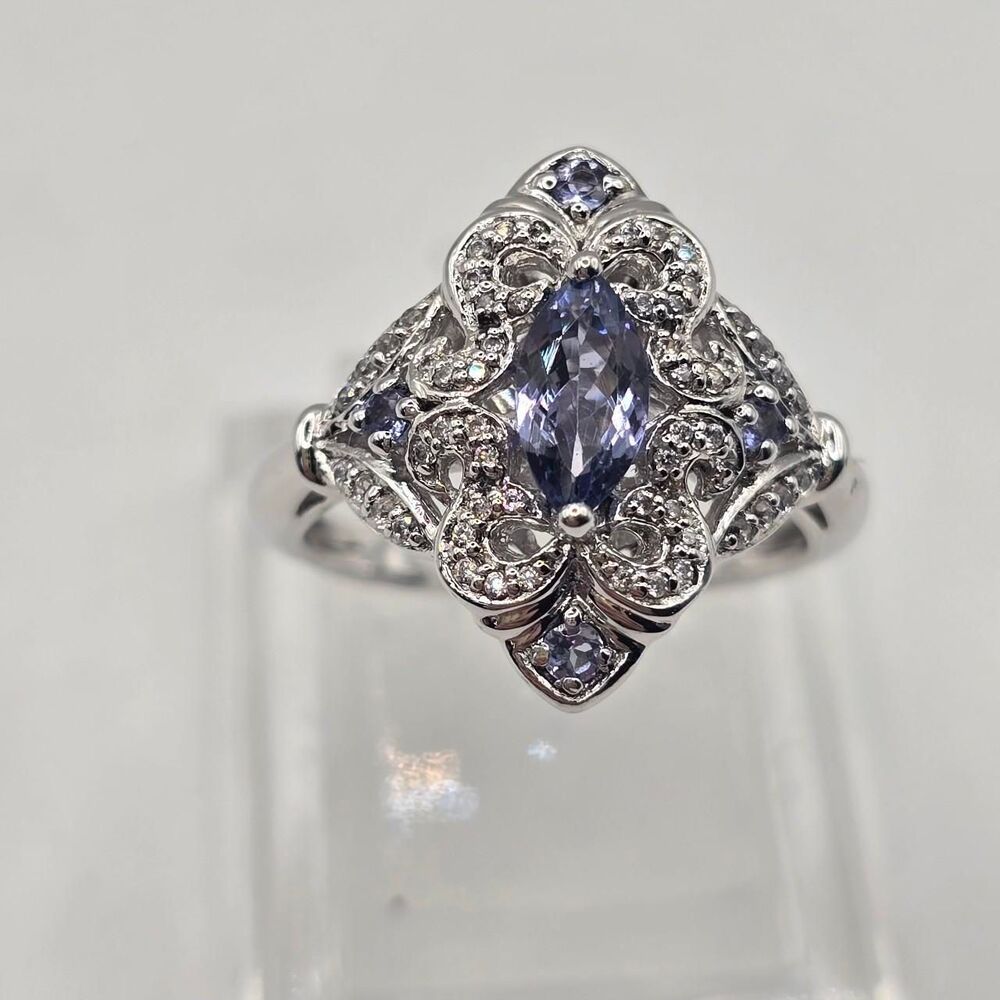 Jewelexcess Women's Silver and Blue Jewellery